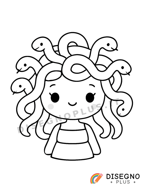 Disegno Medusa da colorare