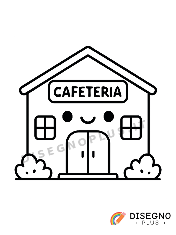 Disegno Mensa scolastica da colorare