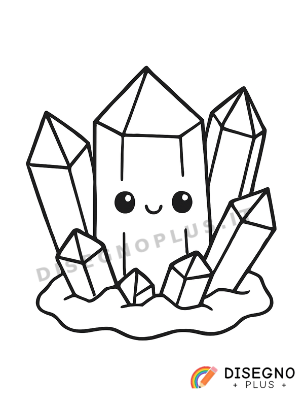 Disegno Minerale da colorare