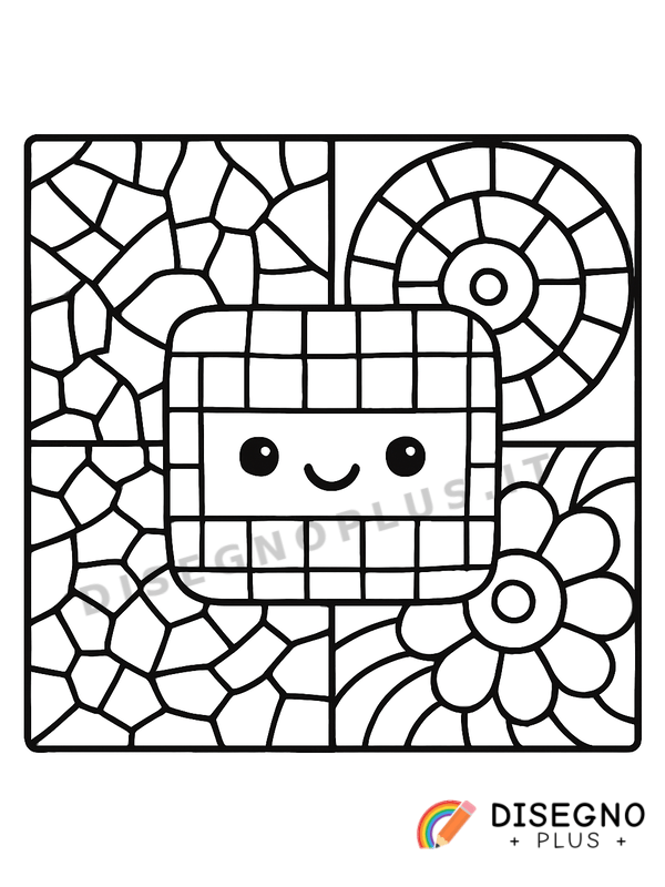 Disegno Mosaico da colorare