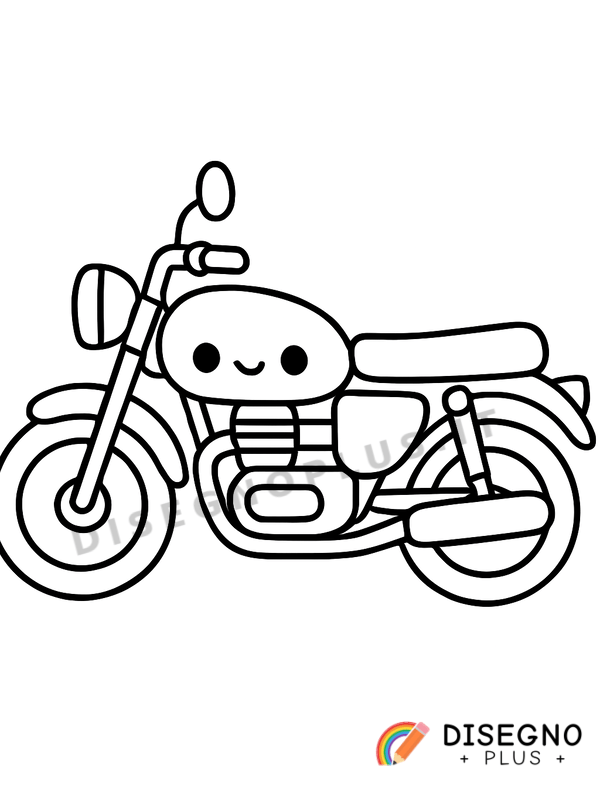 Disegno Motocicletta da colorare