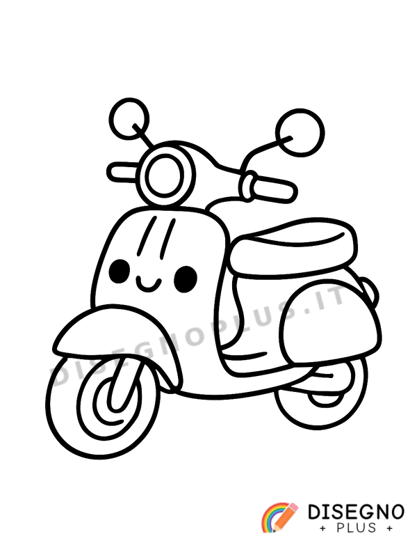 Disegno Motorino da colorare