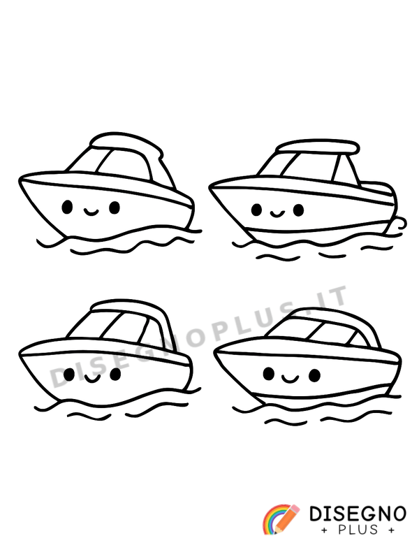 Disegno Motoscafi veloci da colorare