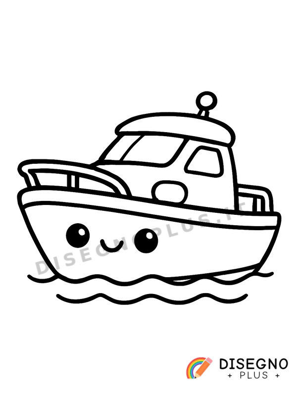 Disegno Motoscafo da colorare