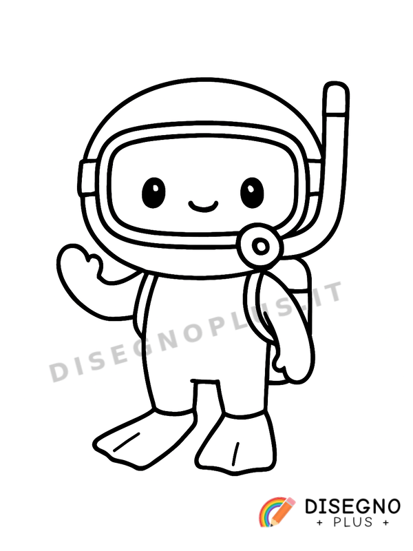 Disegno Muta da sub da colorare