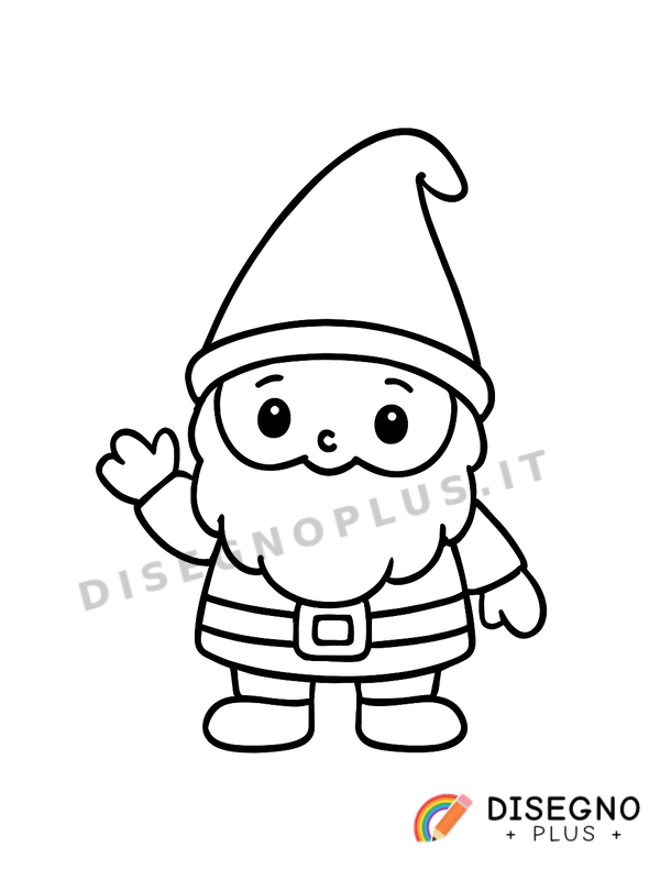 Disegno Nano del bosco da colorare