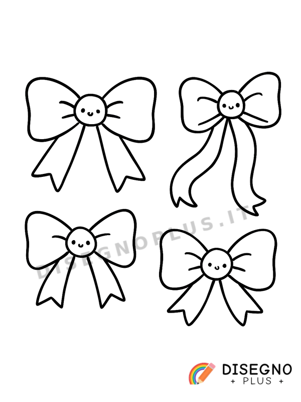 Disegno Nastri colorati da colorare