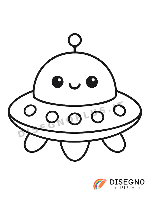 Disegno Navicella spaziale da colorare