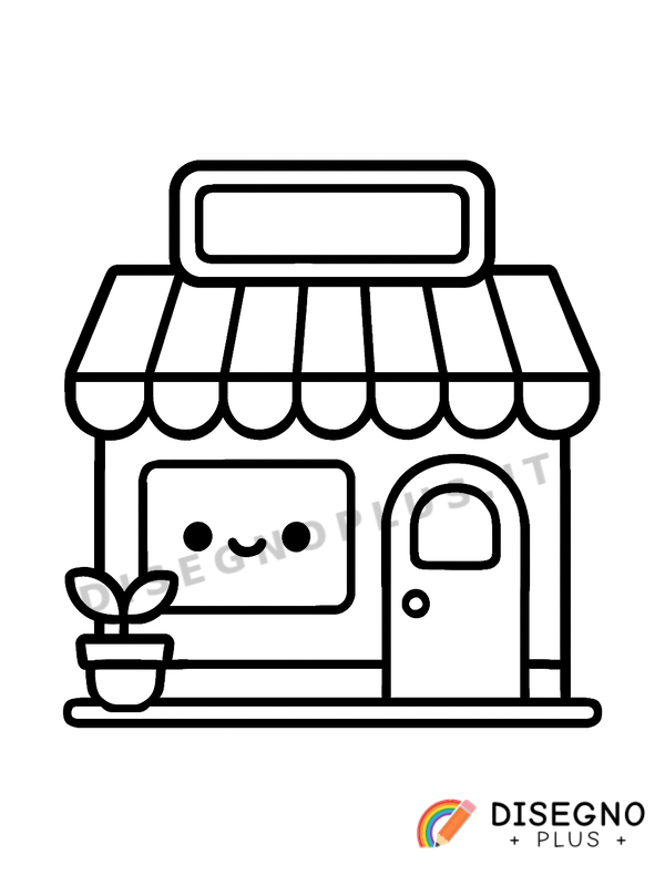 Disegno Negozio da colorare