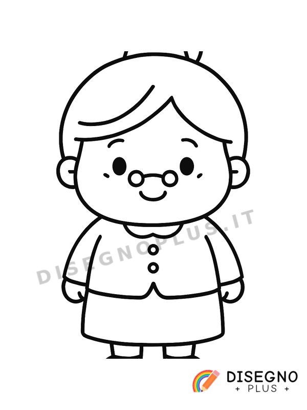 Disegno Nonna da colorare