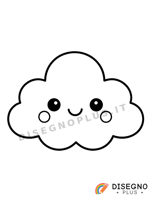 Disegno Nuvola da colorare