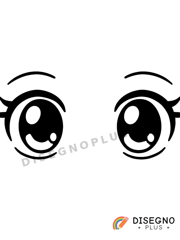 Disegno Occhi grandi da colorare