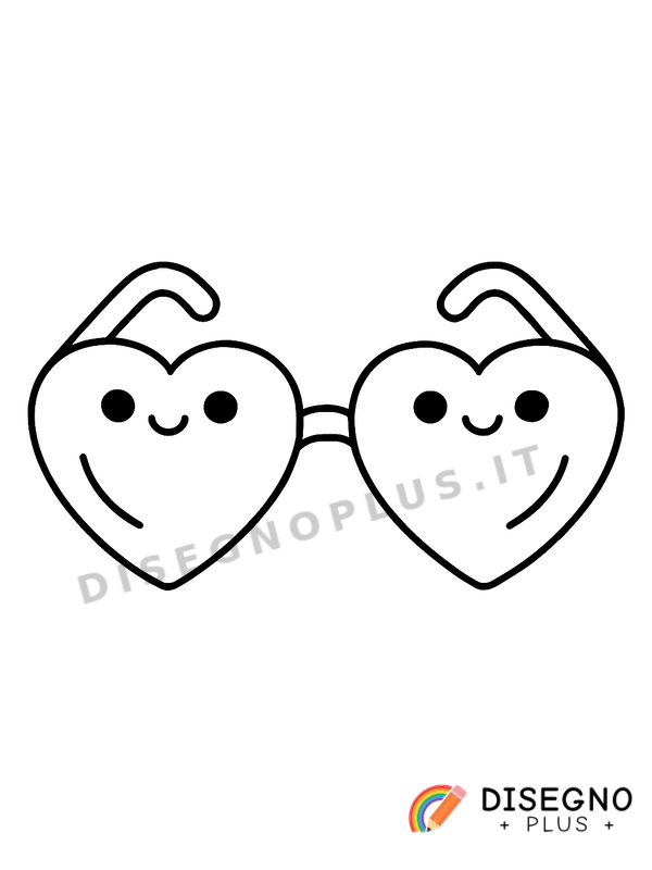 Disegno Occhiali da sole da colorare