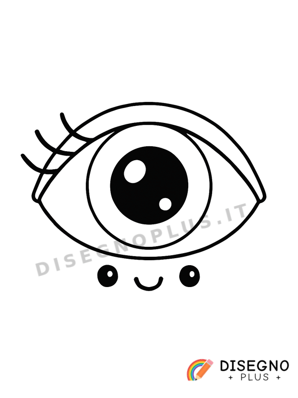 Disegno Occhio dolce da colorare