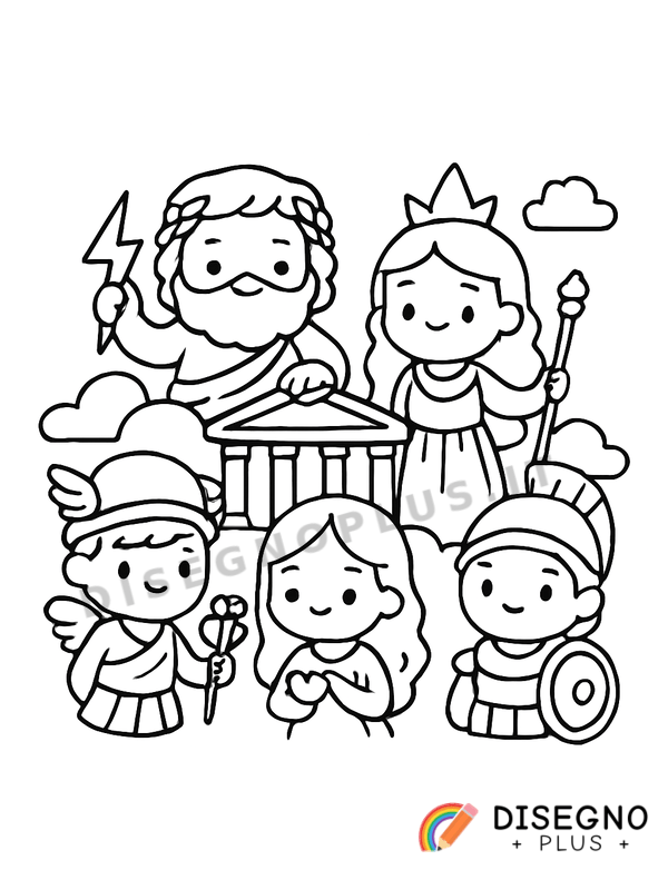 Disegno Olimpo da colorare