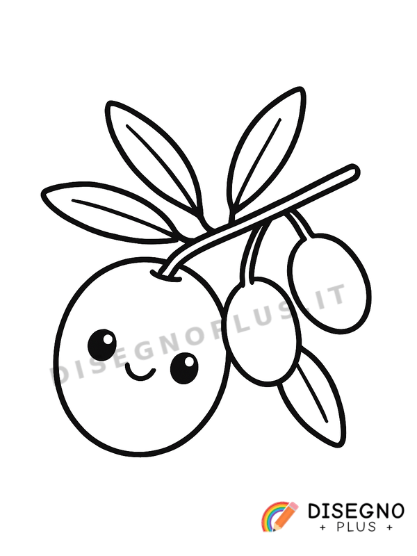 Disegno Olivo da colorare