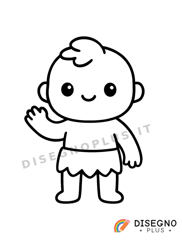 Disegno Ominide da colorare