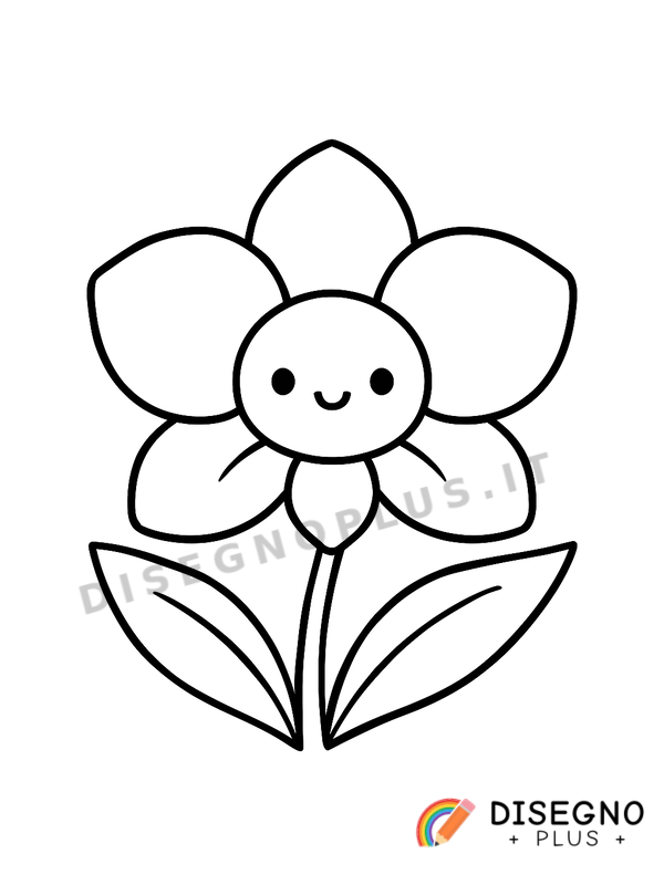 Disegno Orchidea da colorare
