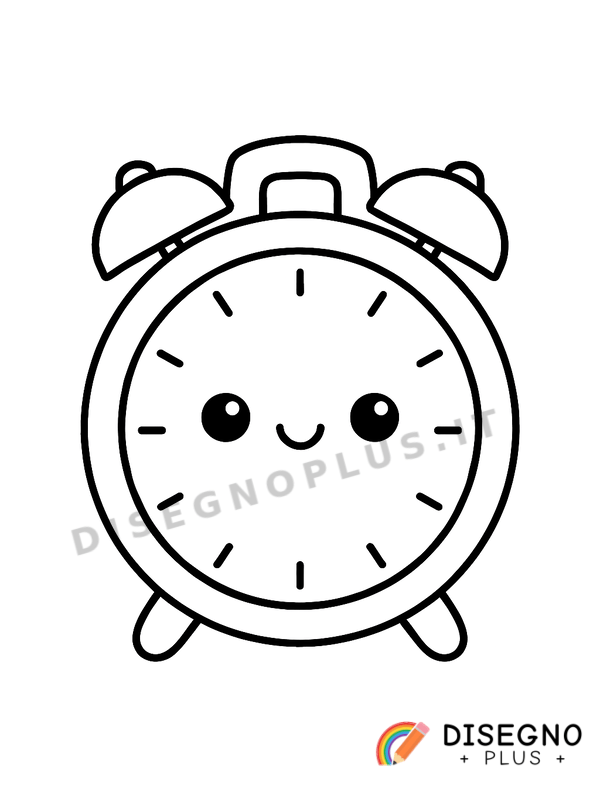 Disegno Orologio da colorare