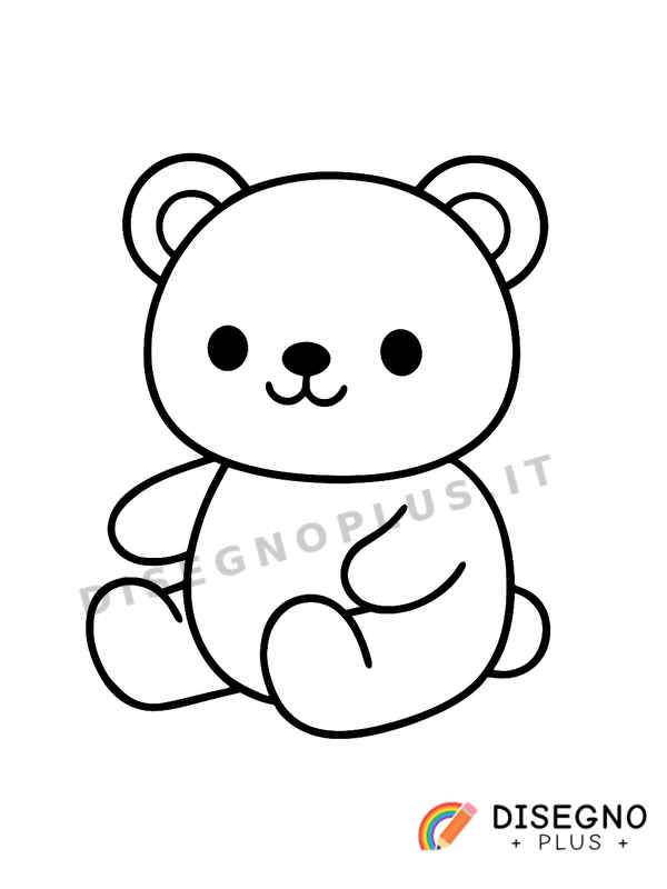 Disegno Orsetto da colorare