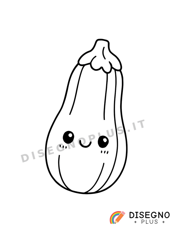 Disegno Zucchine da colorare