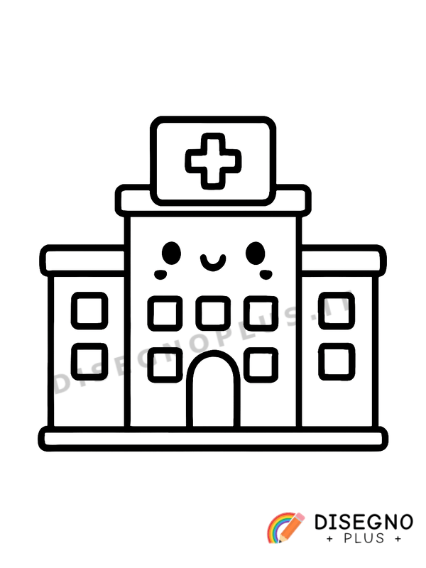 Disegno Ospedali da colorare