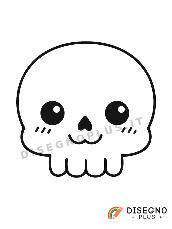 Disegno Osso del cranio con orbite vuote   da stampare e colorare