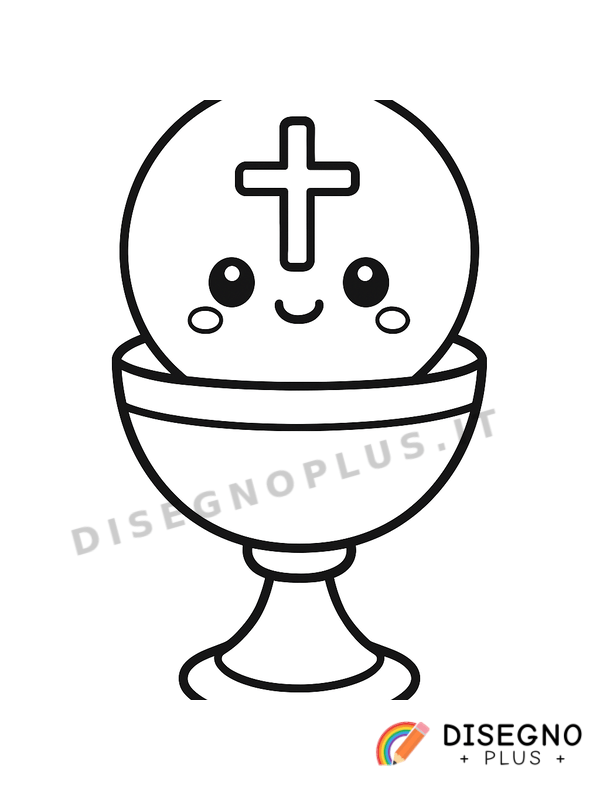 Disegno Ostia consacrata da colorare