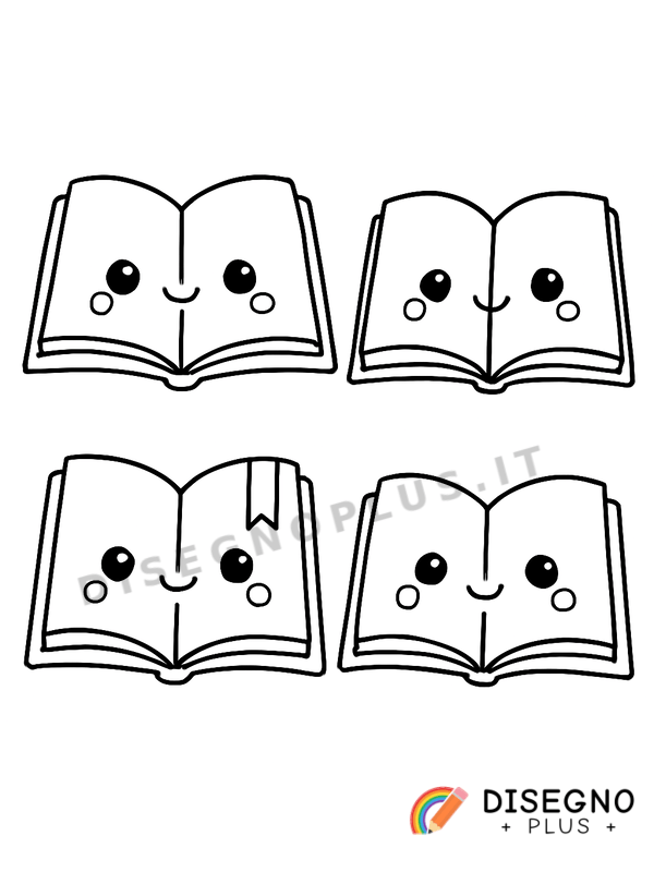 Disegno Pagine del libro con parole   da stampare e colorare