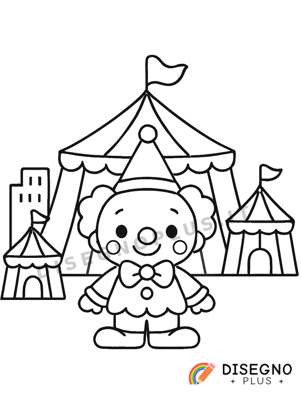 Disegno Pagliaccio da colorare