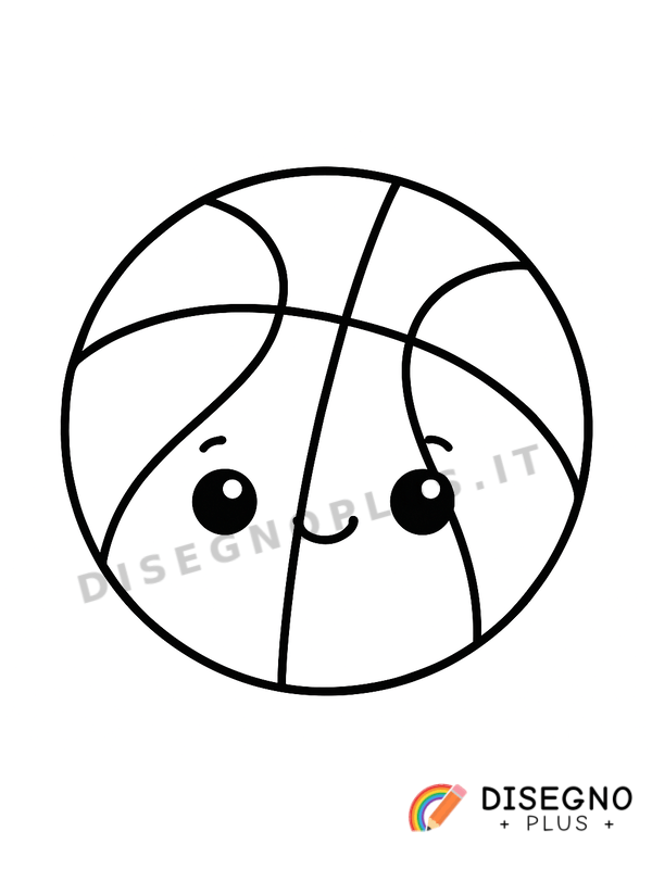 Disegno Palla da basket da colorare