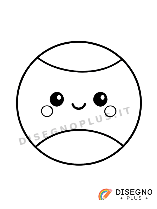 Disegno Palla da tennis da colorare