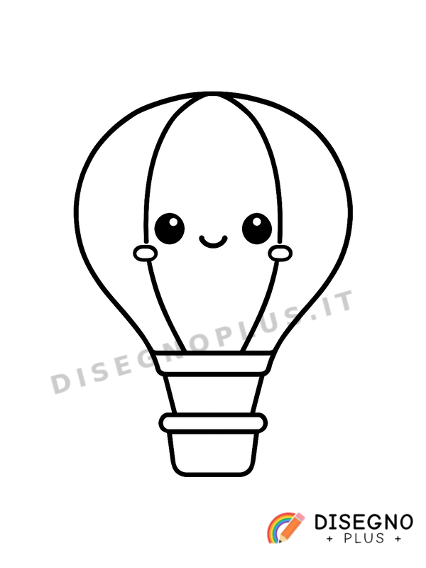 Disegno Pallone aerostatico da colorare