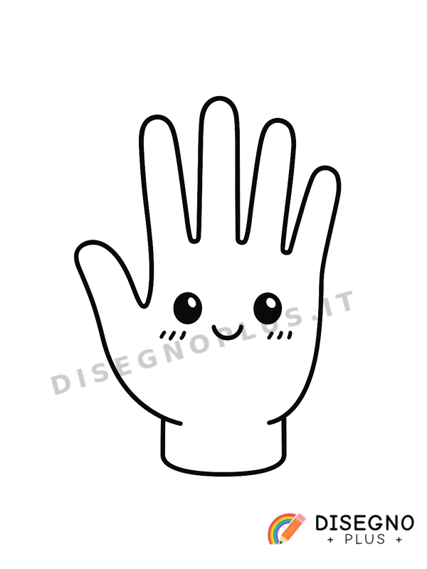 Disegno Palmo della mano da colorare