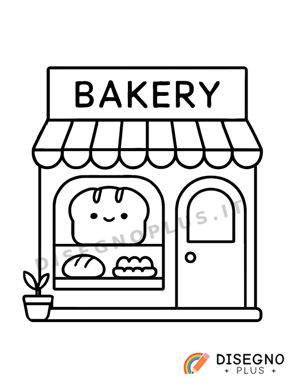 Disegno Panetteria da colorare