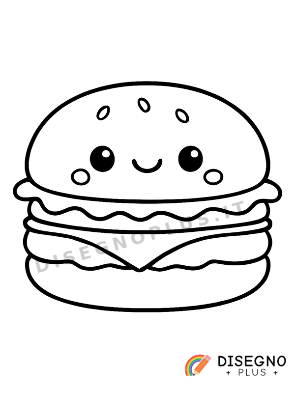 Disegno Panino da colorare