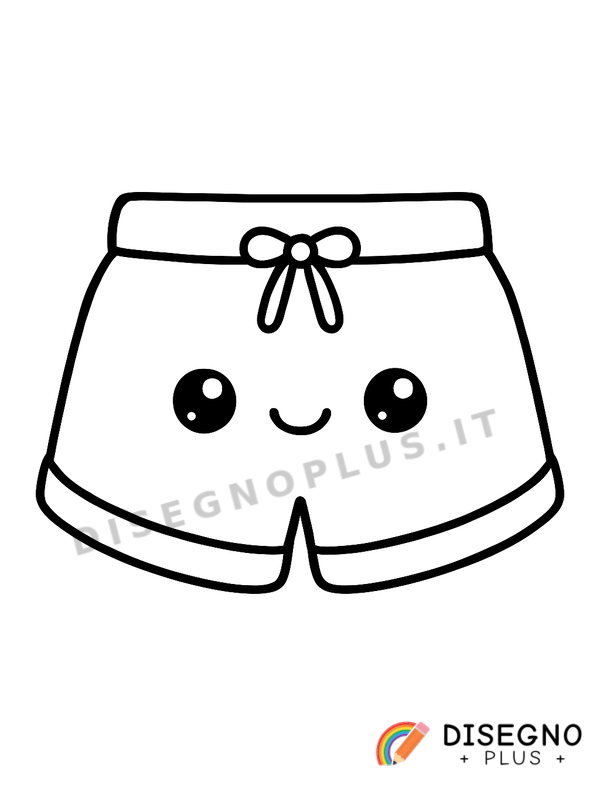 Disegno Pantaloncini corti da colorare