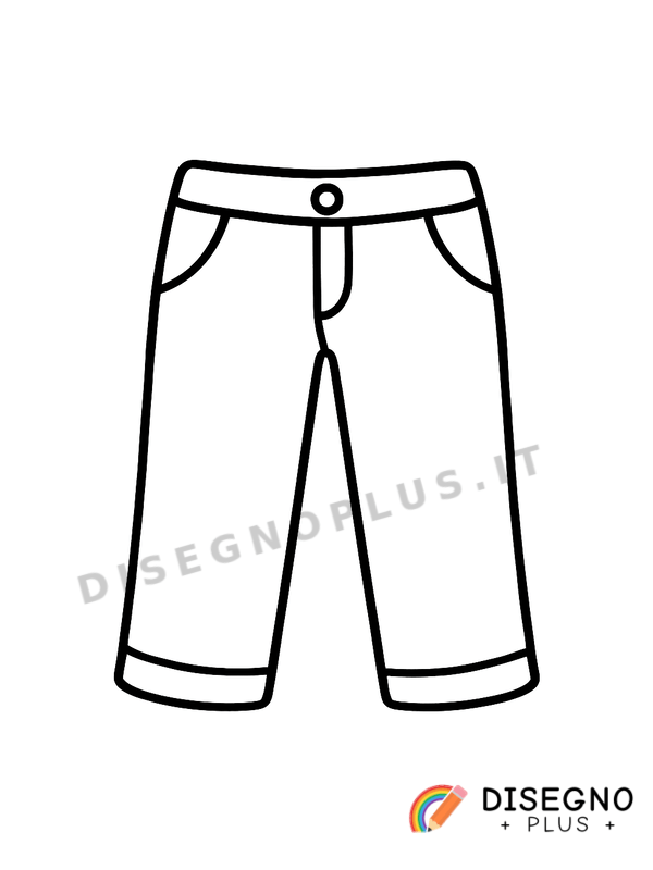 Disegno Pantaloni eleganti da colorare