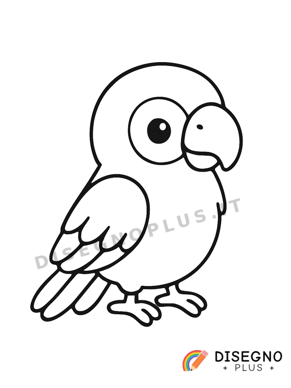 Disegno Pappagallo da colorare