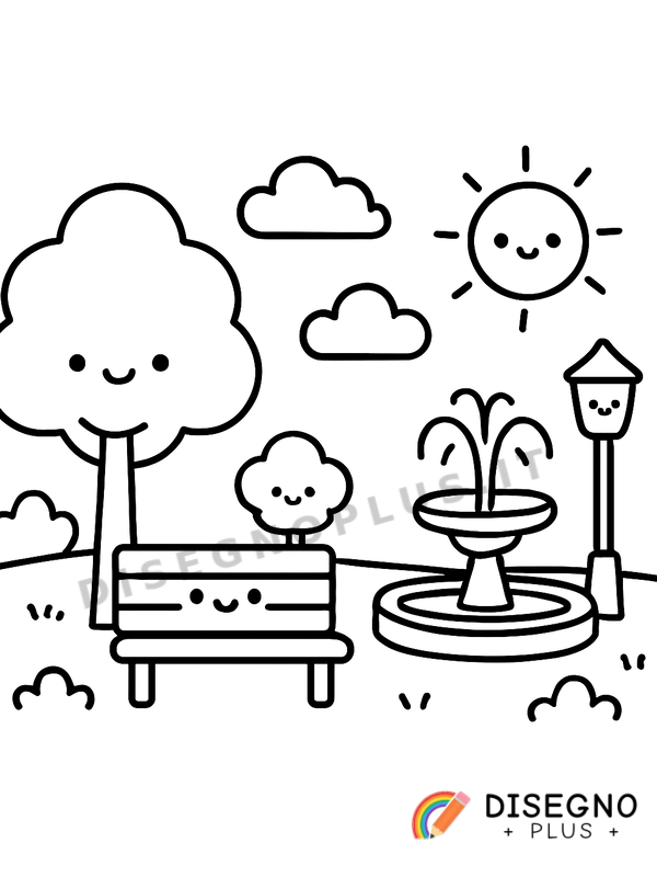 Disegno Parco da colorare