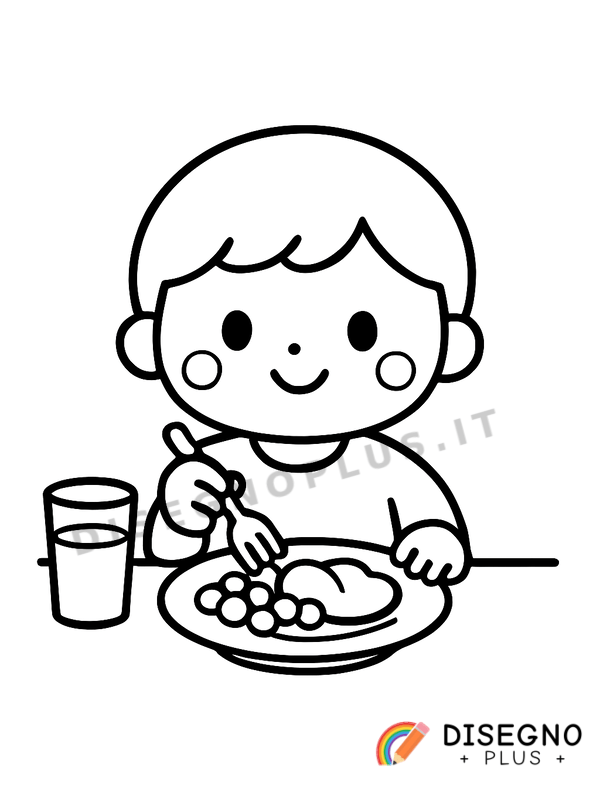 Disegno Pasto da colorare