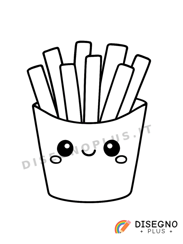 Disegno Patatina fritta da colorare