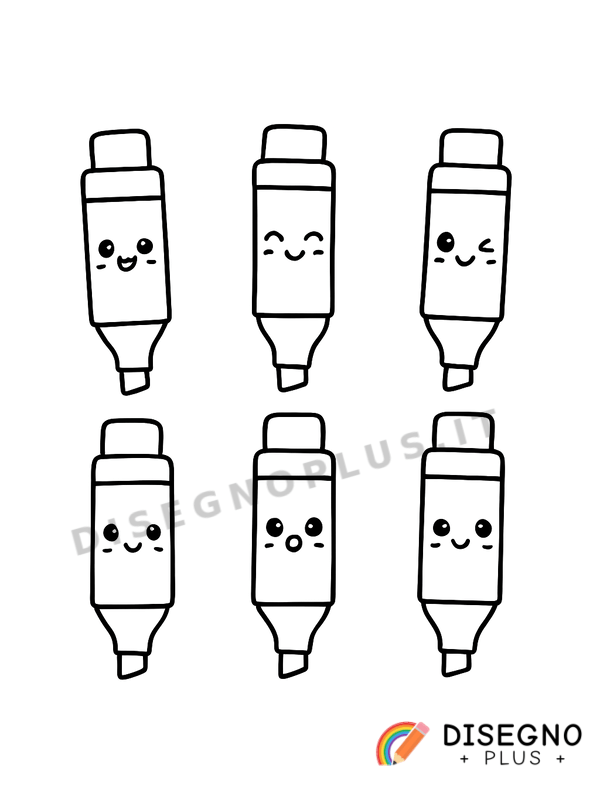 Disegno Pennarelli per disegnare da colorare