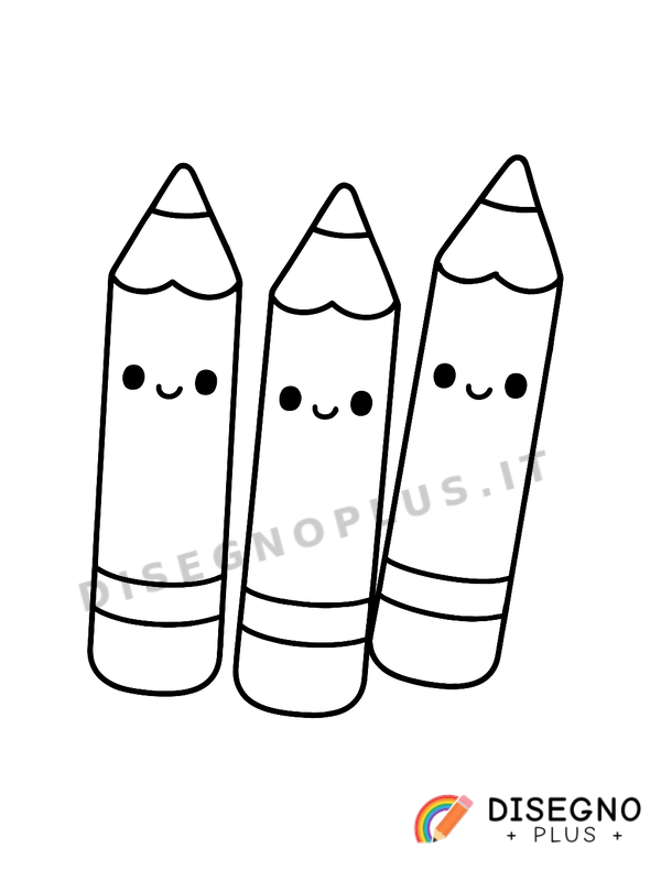 Disegno Penne colorate con punta fine   da stampare e colorare