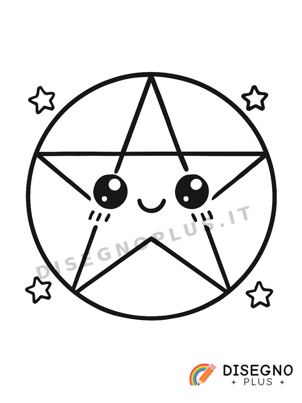 Disegno Pentagramma da colorare