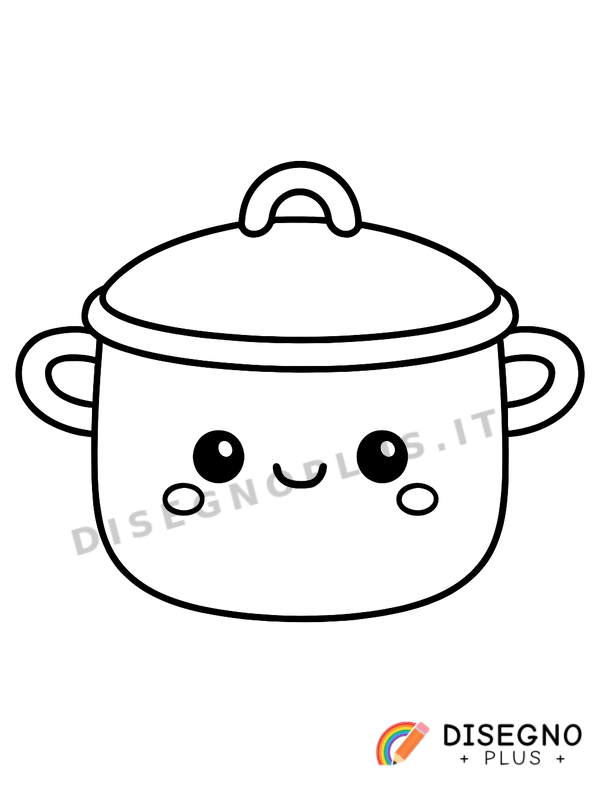Disegno Pentola da colorare