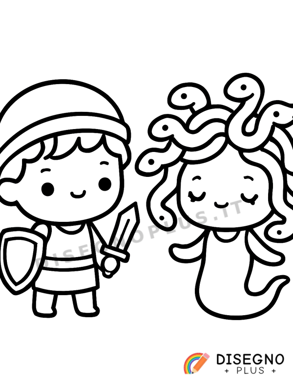 Disegno Perseo e Medusa da colorare