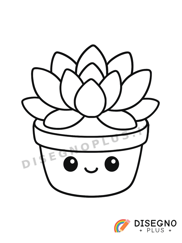 Disegno Pianta grassa da colorare