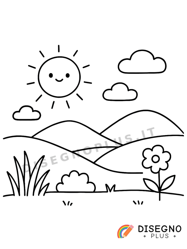 Disegno Pianura da colorare