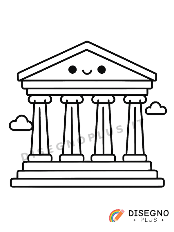 Disegno Piatto greco con disegni e bordi dorati   da stampare e colorare